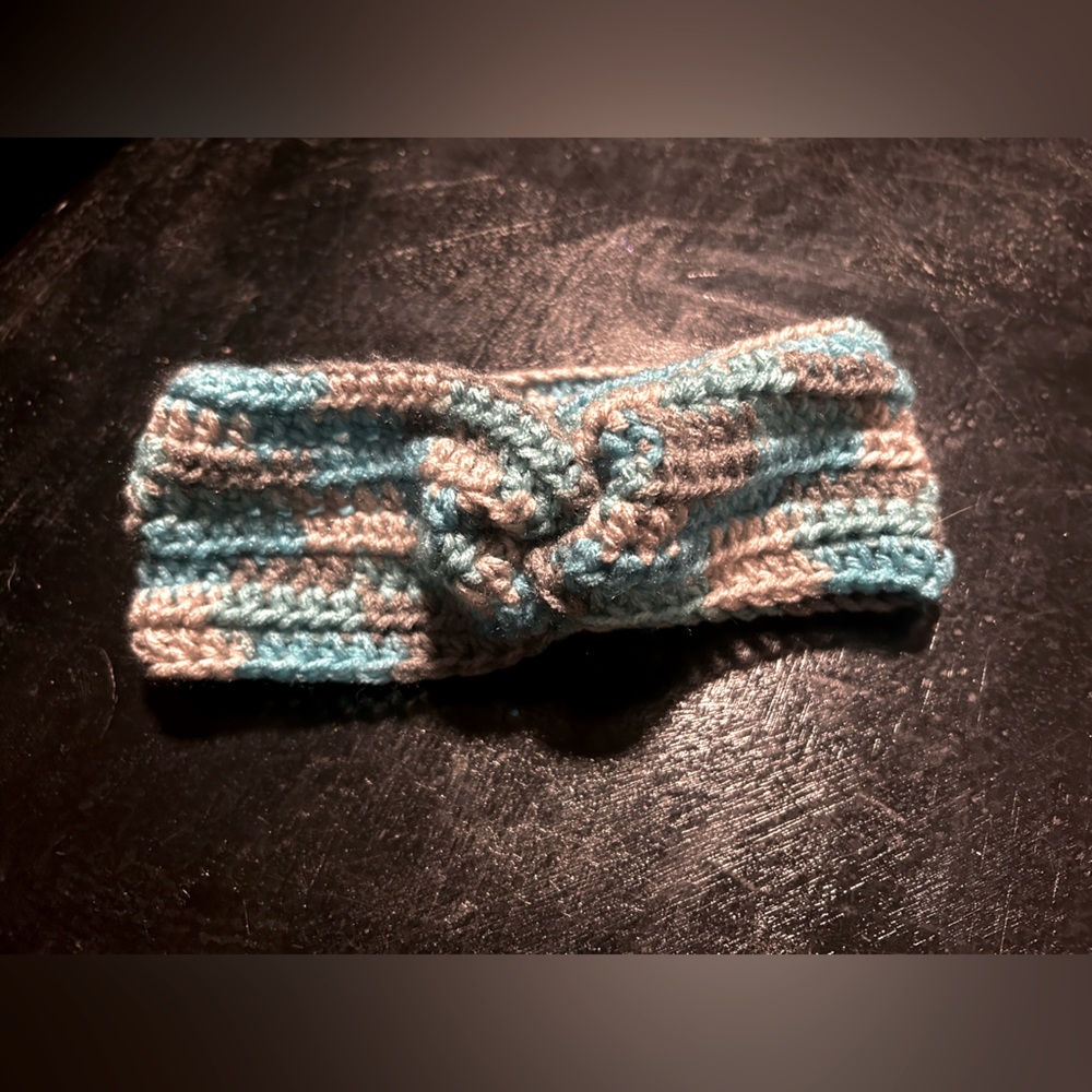Blue/Grey Headband